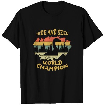 Discover Hide Seek Champion Nessie Loch Ness Cryptid Retro T Shirts