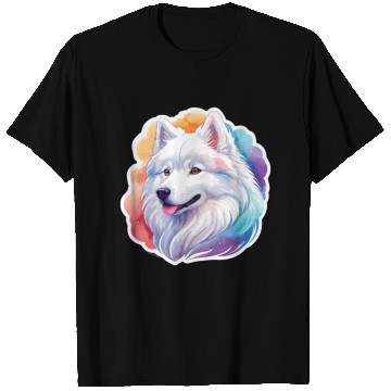 Discover Samoyed Dog Watercolor T Shirts