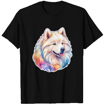Discover Samoyed Dog Watercolor T Shirts