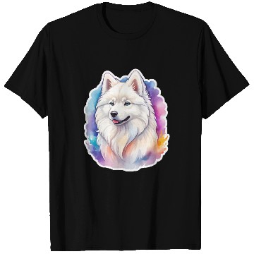 Discover Samoyed Dog Watercolor T Shirts