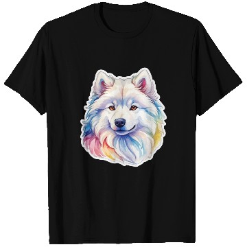 Discover Samoyed Dog Watercolor T Shirts