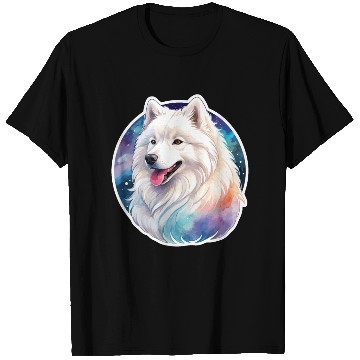 Discover Samoyed Dog Watercolor T Shirts