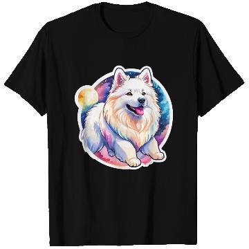 Discover Samoyed Dog Watercolor T Shirts