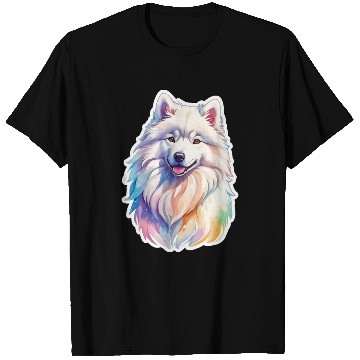 Discover Samoyed Dog Watercolor T Shirts