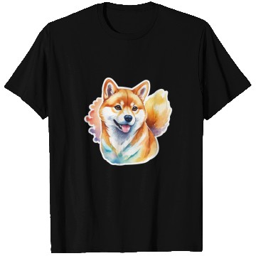 Discover Shiba Inu Watercolor T Shirts