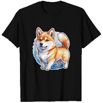 Discover Shiba Inu Watercolor T Shirts