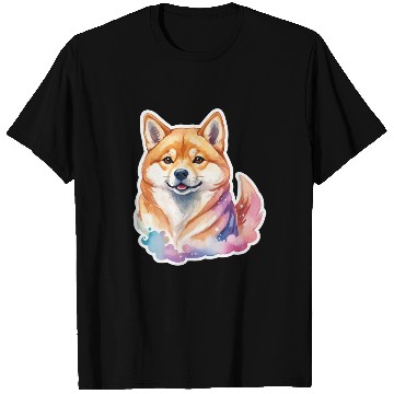 Discover Shiba Inu Watercolor T Shirts