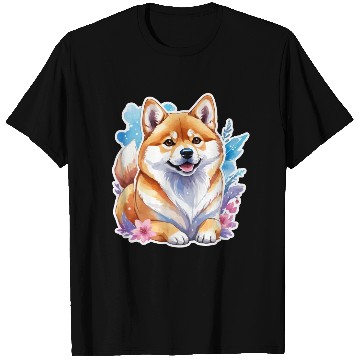 Discover Shiba Inu Watercolor T Shirts