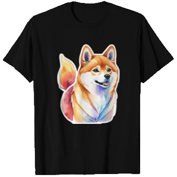 Discover Shiba Inu Watercolor T Shirts