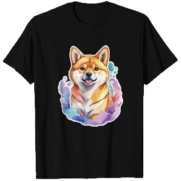 Discover Shiba Inu Watercolor T Shirts