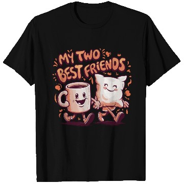 Discover My Two Best Friends Coffee Mug and Cushion T Shirts