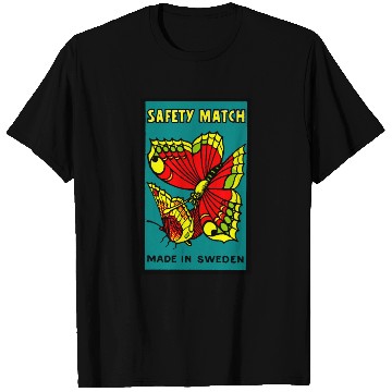 Discover Swedish Safety Matches Butterflies T Shirts