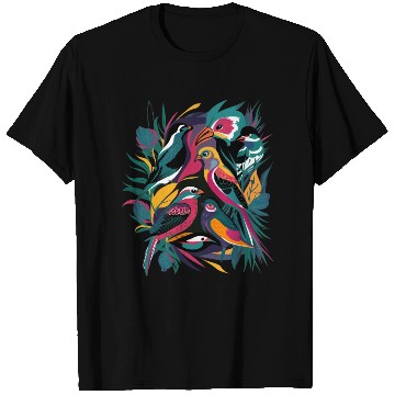 Discover Bird Color Art T Shirts