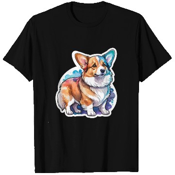 Discover Pembroke Welsh Corgi Watercolor T Shirts