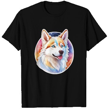 Discover Siberian Husky Watercolor T Shirts