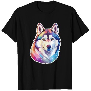 Discover Siberian Husky Watercolor T Shirts