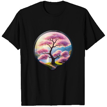 Discover Blooming Cherry Blossom by Riverbank T Shirts