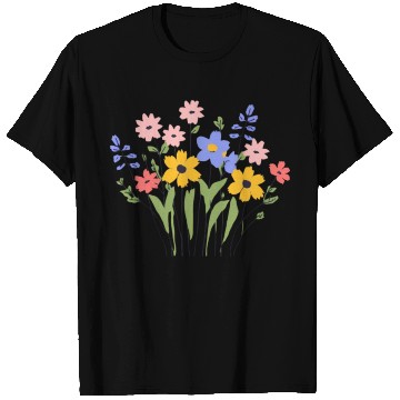 Discover Women Wildflower Summer Flowers Blooming T Shirts