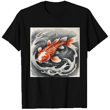 Discover Koi 4 - Orange T Shirts