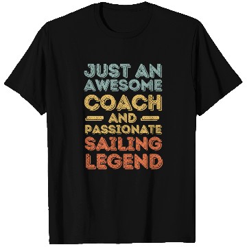 Discover Coach Sailing legend retro T Shirts