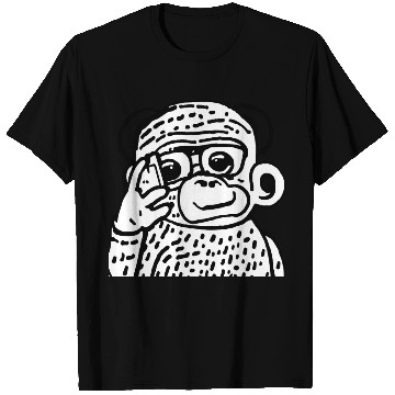 Discover Anime-Style Monkey with Smartphone T Shirts
