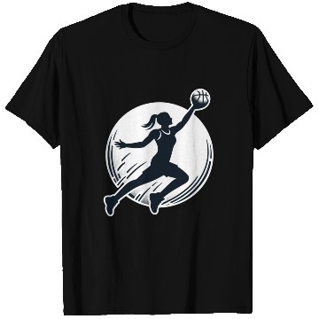 Discover Woman Basketball Athlete Silhouett T Shirts