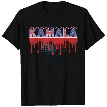 Discover Kamala Harris Patriotic 2024 American Flag Theme T Shirts