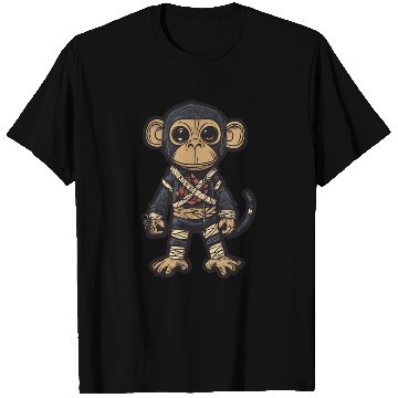Discover Voodoo Monkey Mystic Design T Shirts