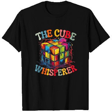 Discover Cube Whisperer 90s 80s Cube Competition Math T Shirts