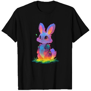 Discover Neon Night Bunny T Shirts