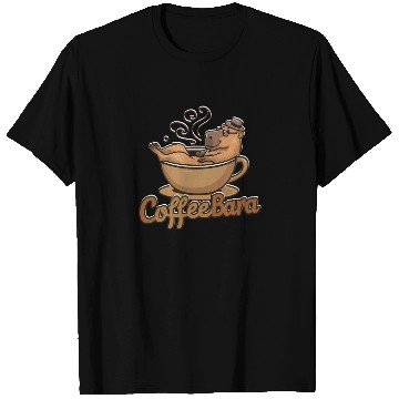 Discover Coffeebara Capybara Coffedrinker T Shirts
