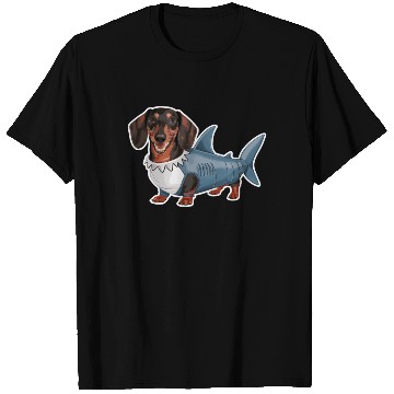 Discover Dachshunds In Costumes Shark Outfit T Shirts
