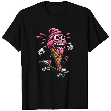 Discover Crazy Skater Ice Cream T Shirts