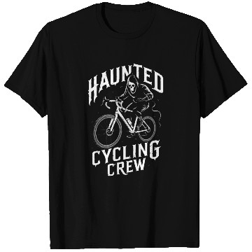 Discover Haunted Cycling Crew: Ghostly Rider Design T Shirts