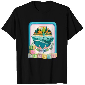 Discover I love my Planet , cute design T Shirts