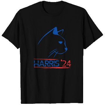 Discover Funny Childless Cat Lady For Quote 2024 kamala T Shirts