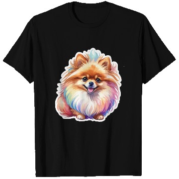 Discover Pomeranian Watercolor T Shirts