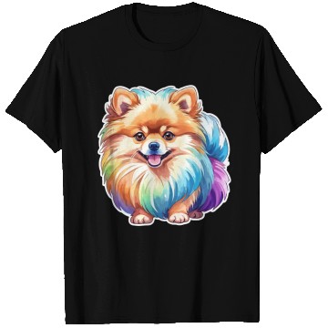 Discover Pomeranian Watercolor T Shirts