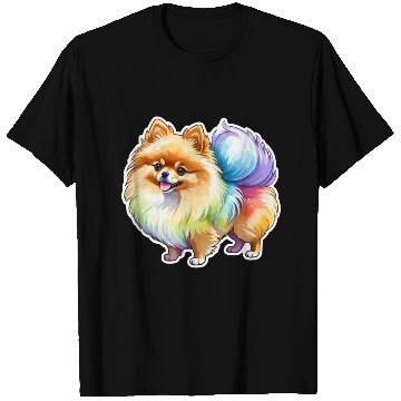 Discover Pomeranian Watercolor T Shirts