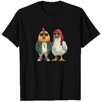Discover Cool chickens in modern streetwear T Shirts