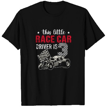 Discover This Little 3 Year Old Race Car Birthday T Shirts