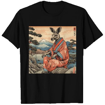 Discover Retro Kangaroo Prank Design T Shirts