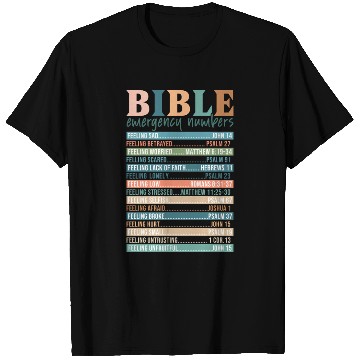 Discover Bible Emergency Numbers T Shirts