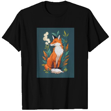 Discover Fox smoking weed T Shirts