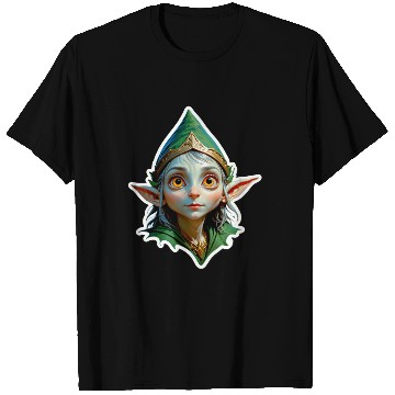 Discover Fantasy Elf with Large Eyes T Shirts