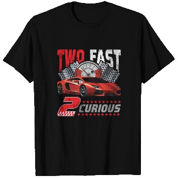 Discover Two Fast 2 Curious Racing 2nd Birthday T Shirts