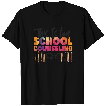Discover School Counselor Watercolor This T Shirts