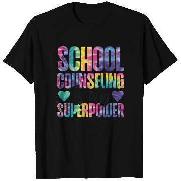 Discover School Counselor Tie Dye School T Shirts