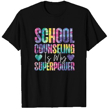 Discover School Counselor Tie Dye School T Shirts