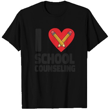 Discover School Counselor Heart I (Heart) T Shirts